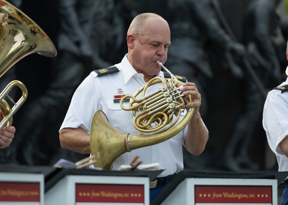 Army Brass Quintet plays at World War I Memorial