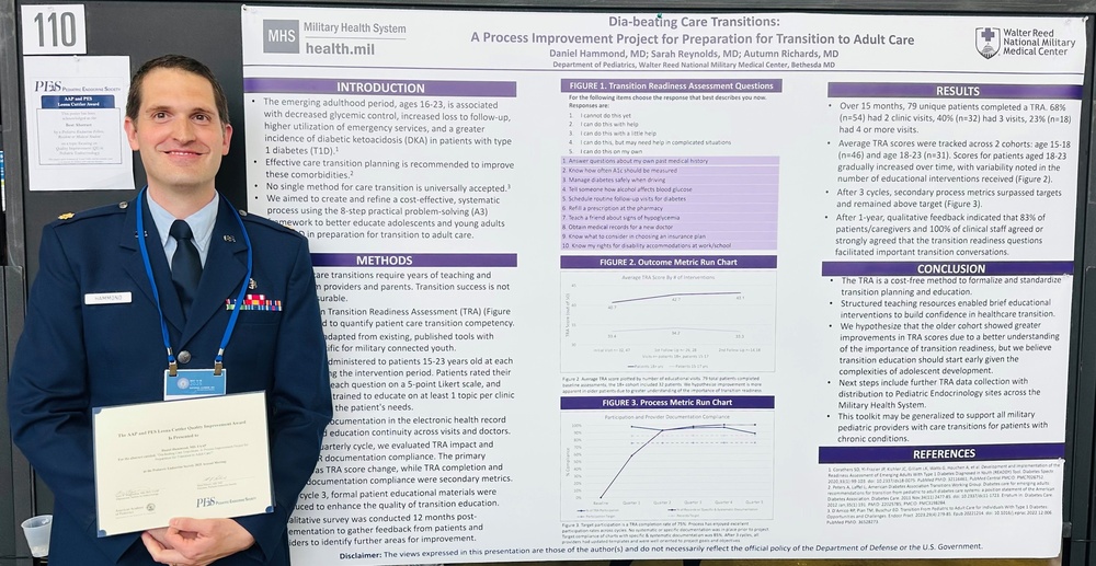 Walter Reed pediatric fellow earns national recognition for research