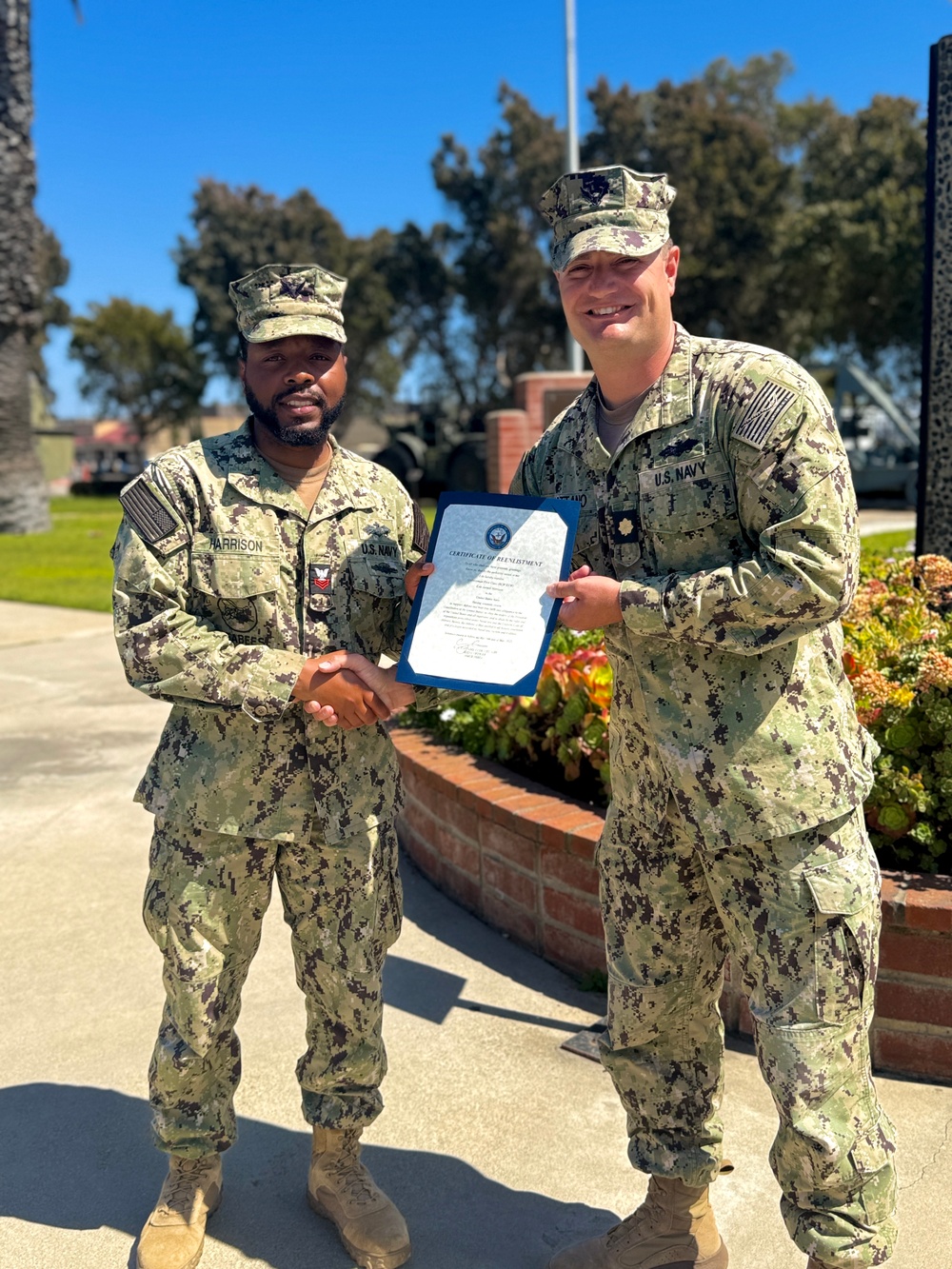 UT1 Harrison Reenlistment