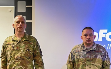 104th Fighter Wing award Vazquez with Air and Space Achievement Medal