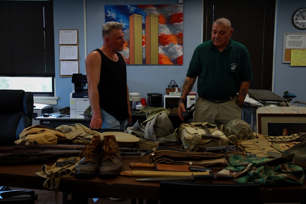 Pat McAfee Visits Marine Corps Recruit Depot Parris Island S.C.