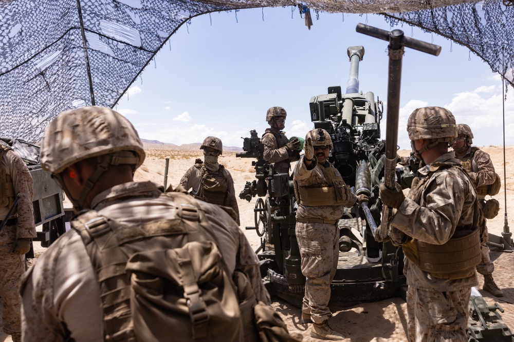 Hotel Battery 3/14 fires Howitzers during ITX 3-25