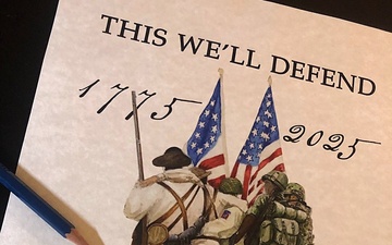 Officer, artist gives back to Army community for 250th birthday