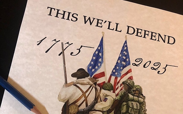 Officer, artist gives back to Army community for 250th birthday