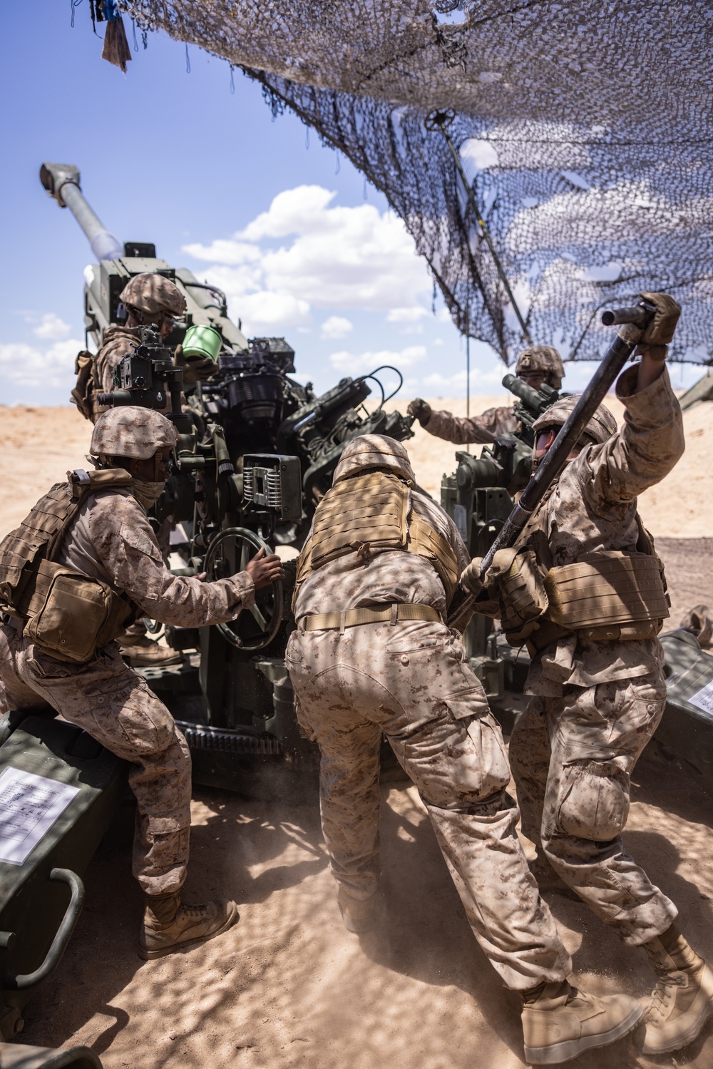 Hotel Battery 3/14 fires Howitzers during ITX 3-25