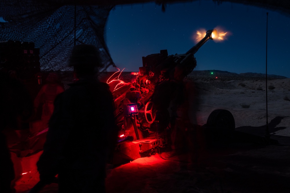 Hotel Battery 3/14 fires Howitzers during ITX 3-25