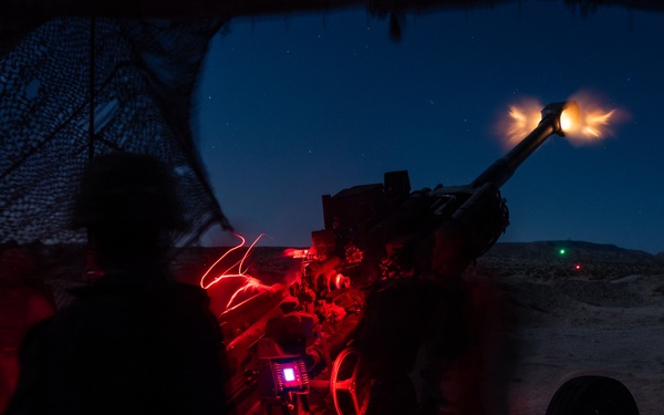 Hotel Battery 3/14 fires Howitzers during ITX 3-25
