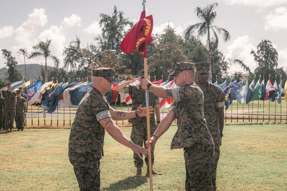 1st LAAD Change of Command Ceremony at MCBH