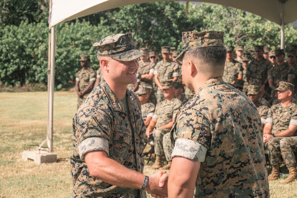1st LAAD Change of Command Ceremony at MCBH
