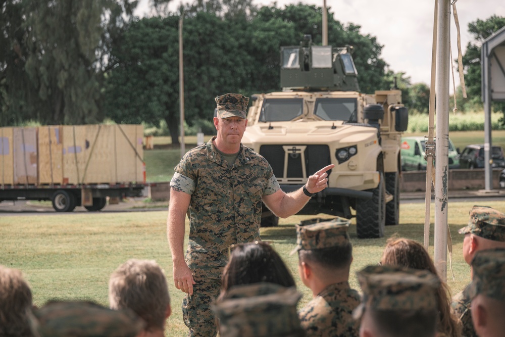 1st LAAD Change of Command Ceremony at MCBH