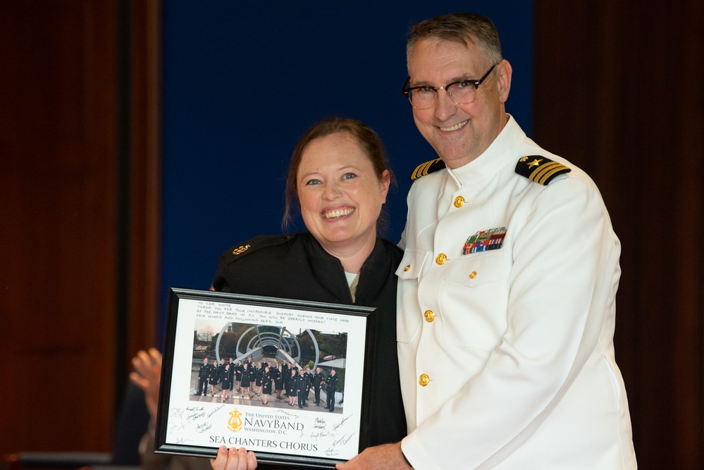 U.S. Navy Band hosts retirement ceremony for Commander C.S. White