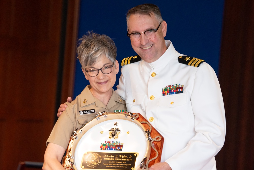 U.S. Navy Band hosts retirement ceremony for Commander C.S. White