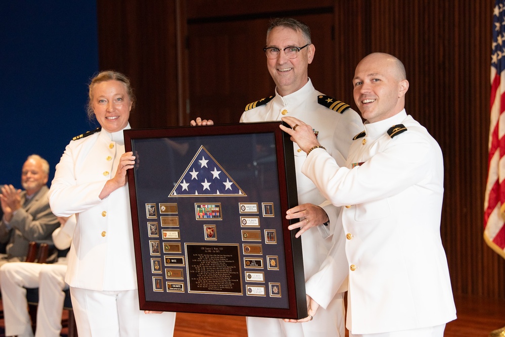 U.S. Navy Band hosts retirement ceremony for Commander C.S. White