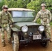 Capt. Comb Drives 1948 Jeep to Boost Morale During Annual Training