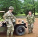 Capt. Comb Drives 1948 Jeep to Boost Morale During Annual Training