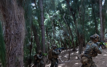 On the Offensive: SOI- West Advanced Infantry Marine Corps class 3-25 conducts offensive maneuvers at KTA