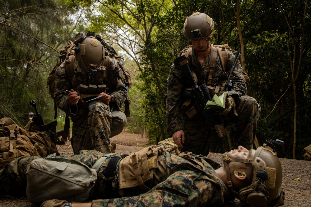 On Patrol: SOI-W Detachment Hawaii AIMC class 3-25 conducts ambush maneuvers at KTA