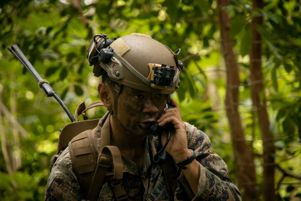 On Patrol: SOI-W Detachment Hawaii AIMC class 3-25 conducts ambush maneuvers at KTA