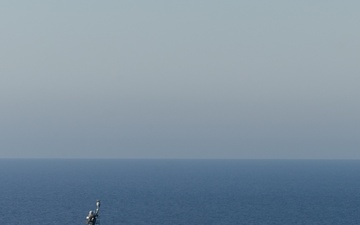 USS Oscar Austin (DDG 79) Sails in the Eastern Mediterranean Sea