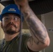 Contractors route cable aboard USS Ronald Reagan (CVN 76)