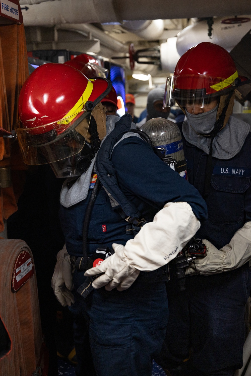Destroyer Squadron (DESRON) 60 Conducts Mobility Damage Control Warfare (MOB-D) Certification Aboard USS Oscar Austin (DDG 79)