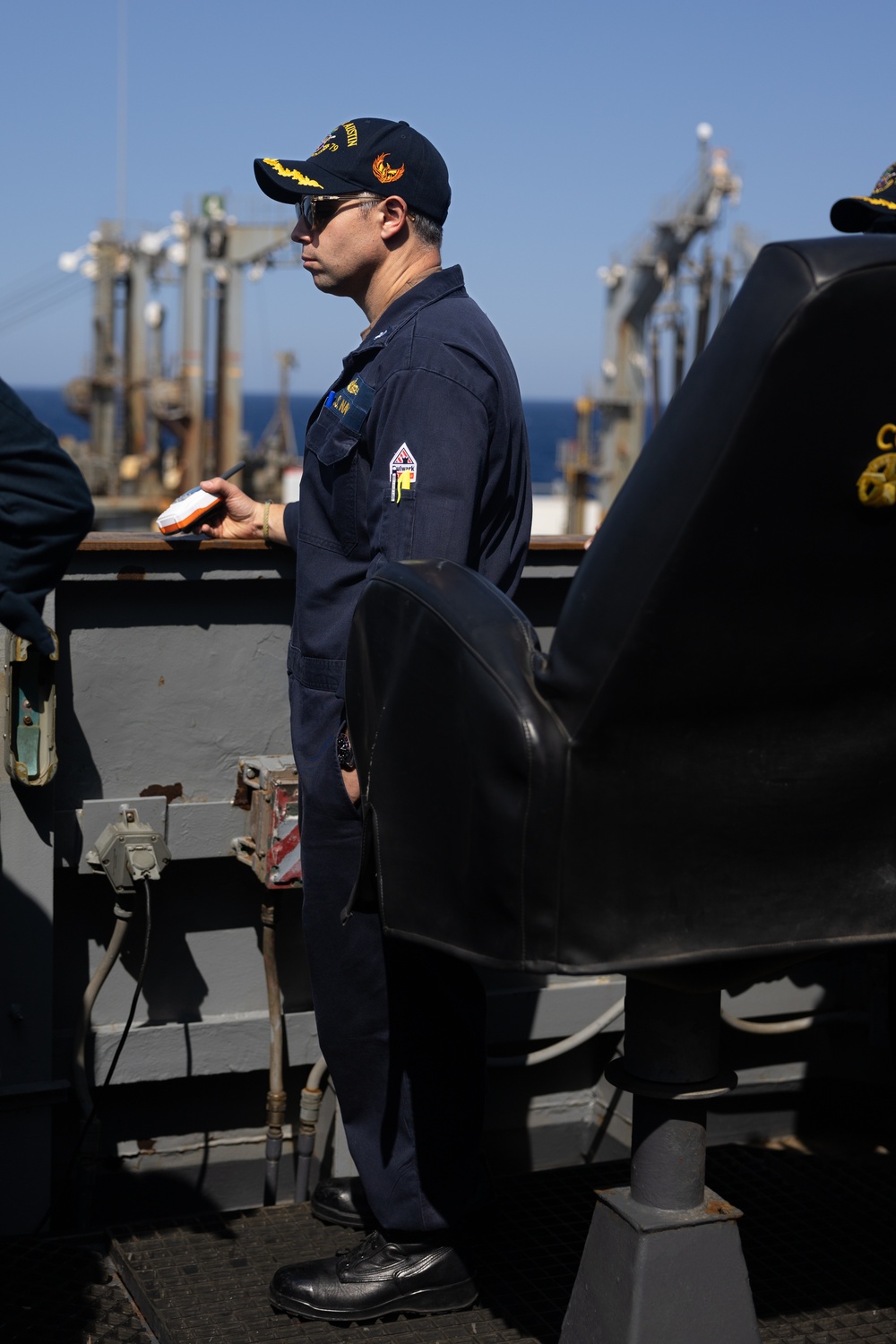 USS Oscar Austin (DDG 79) Conducts a Replenishment-At-Sea (RAS) and Vertical Replenishment with USNS Laramie (T-AO 203)