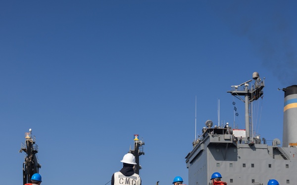 USS Oscar Austin (DDG 79) Conducts a Replenishment-At-Sea (RAS) and Vertical Replenishment with USNS Laramie (T-AO 203)