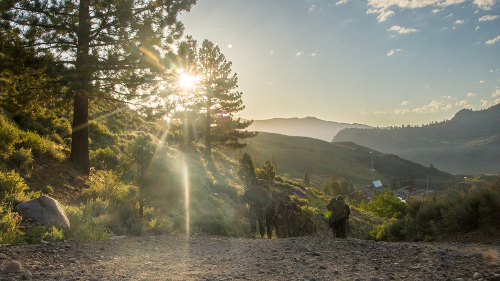 “Early Bird Gets the Worm” Marines Prove as They Conduct a Supply Hike Throughout the Mountains At the Break of Dawn
