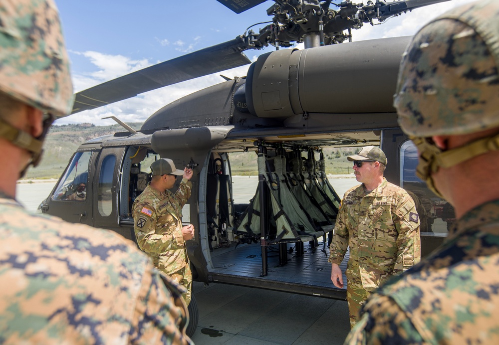 Marines with CLB-23 Conduct a Class on Black Hawk Procedures and Perform Helicopter Support Team Operations with the U.S. National Guard