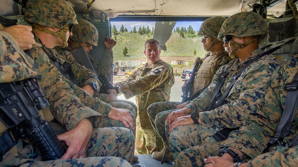 Marines with CLB-23 Conduct a Class on Black Hawk Procedures and Perform Helicopter Support Team Operations with the U.S. National Guard
