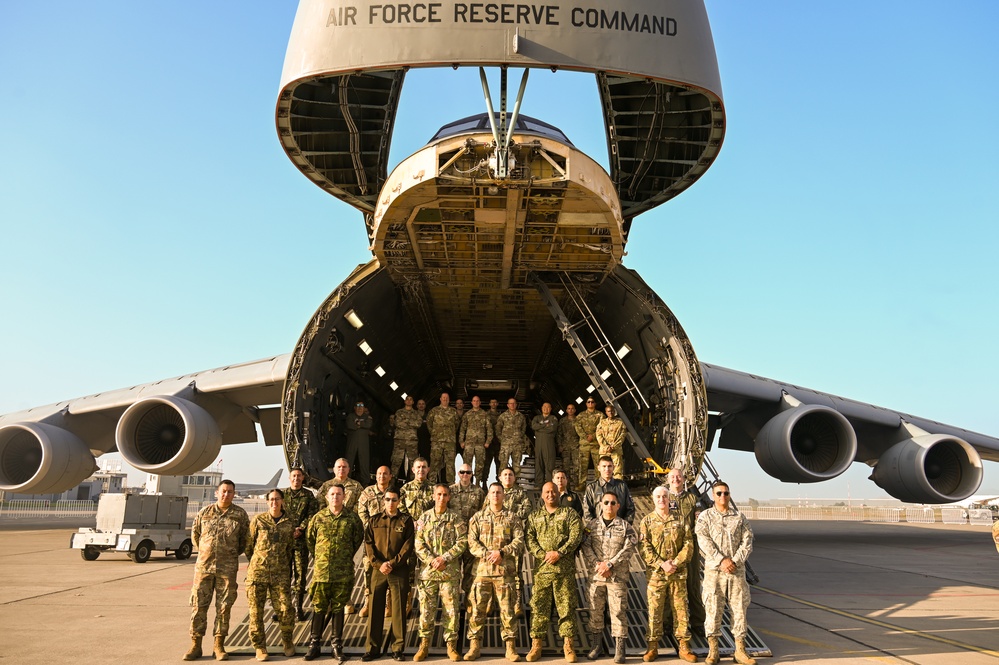 Partner Nation Leaders Visit 433rd AW C-5M During Southern Star ’25