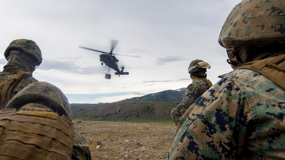 Marines with CLB-23 Conduct a Class on Black Hawk Procedures and Perform Helicopter Support Team Operations with the U.S. National Guard