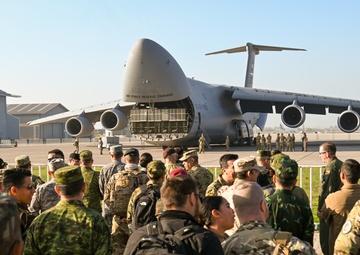 Partner Nation Leaders Visit 433rd AW C-5M During Southern Star ’25