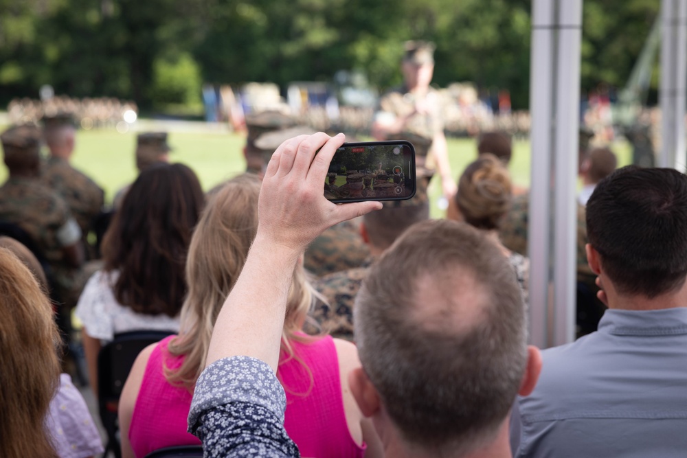 Combat Logistics Battalion 2 Change of Command Ceremony