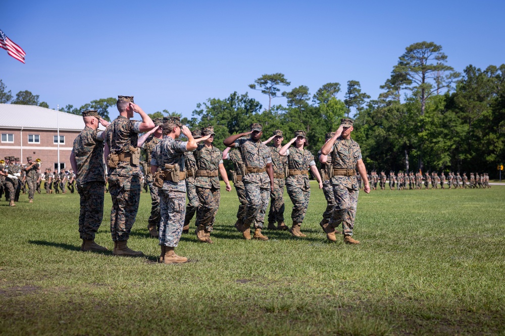 Combat Logistics Battalion 2 Change of Command Ceremony