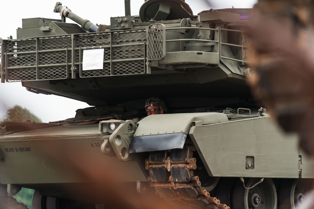U.S. Army tracked vehicles arrive in Washington D.C. for 250th Birthday