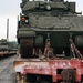 U.S. Army tracked vehicles arrive in Washington D.C. for 250th Birthday