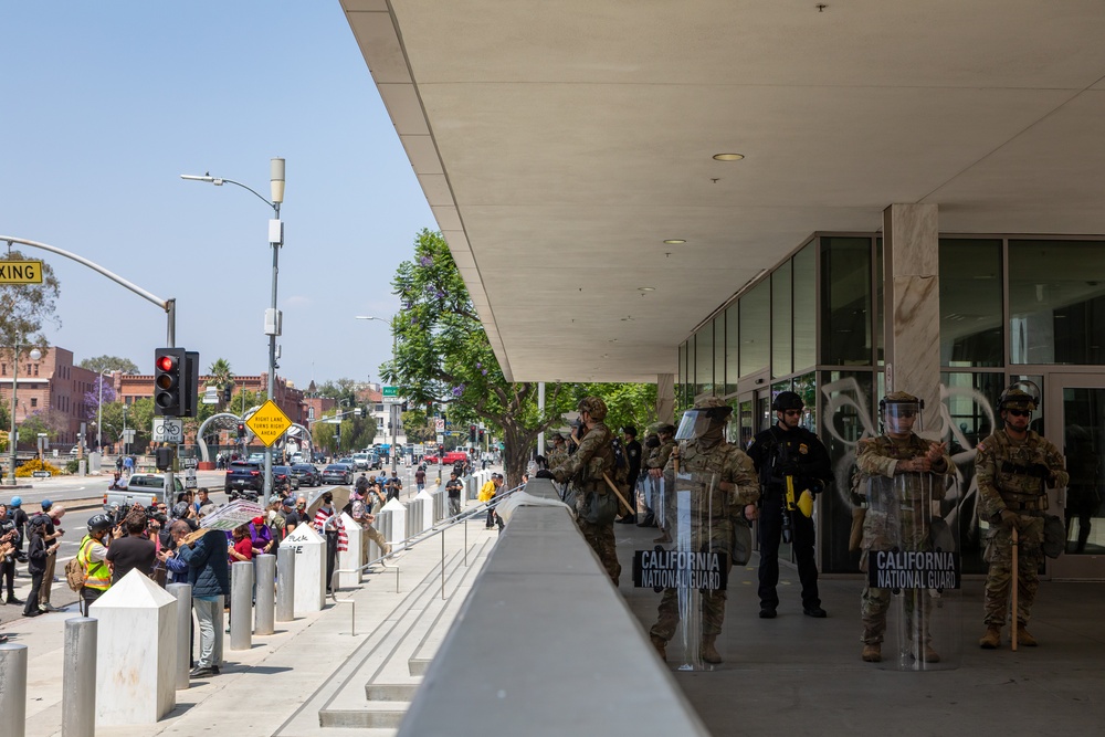 U.S. Northern Command support to protect federal personnel and property in Los Angeles