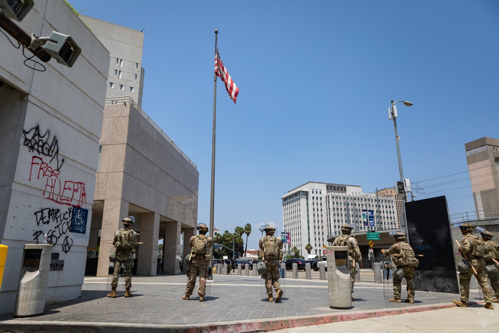 U.S. Northern Command support to protect federal personnel and property in Los Angeles