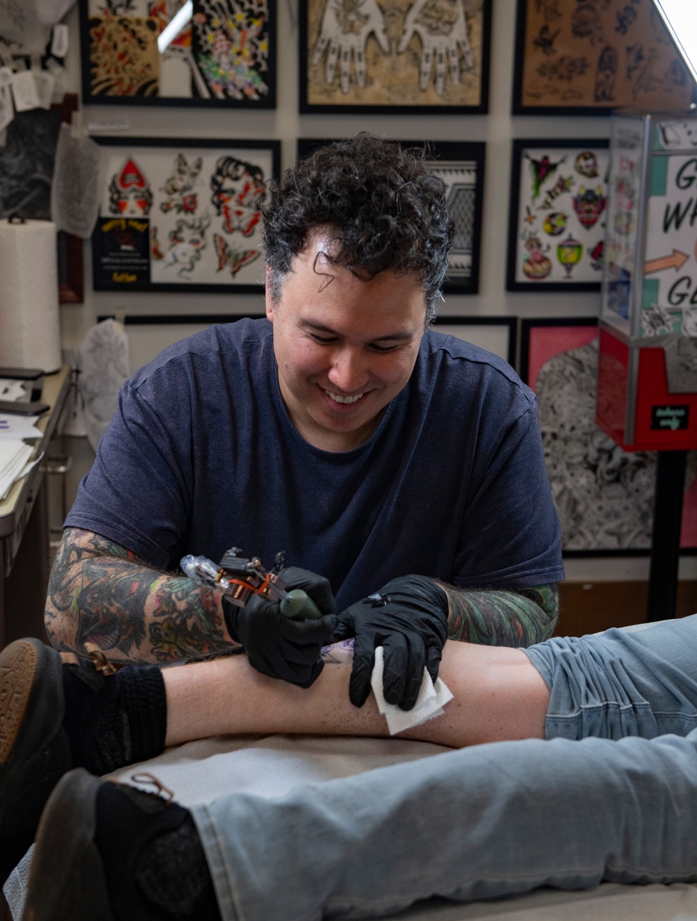 Sailors Recieve Traditional Navy Tattoos During Portland Fleet Week 2025