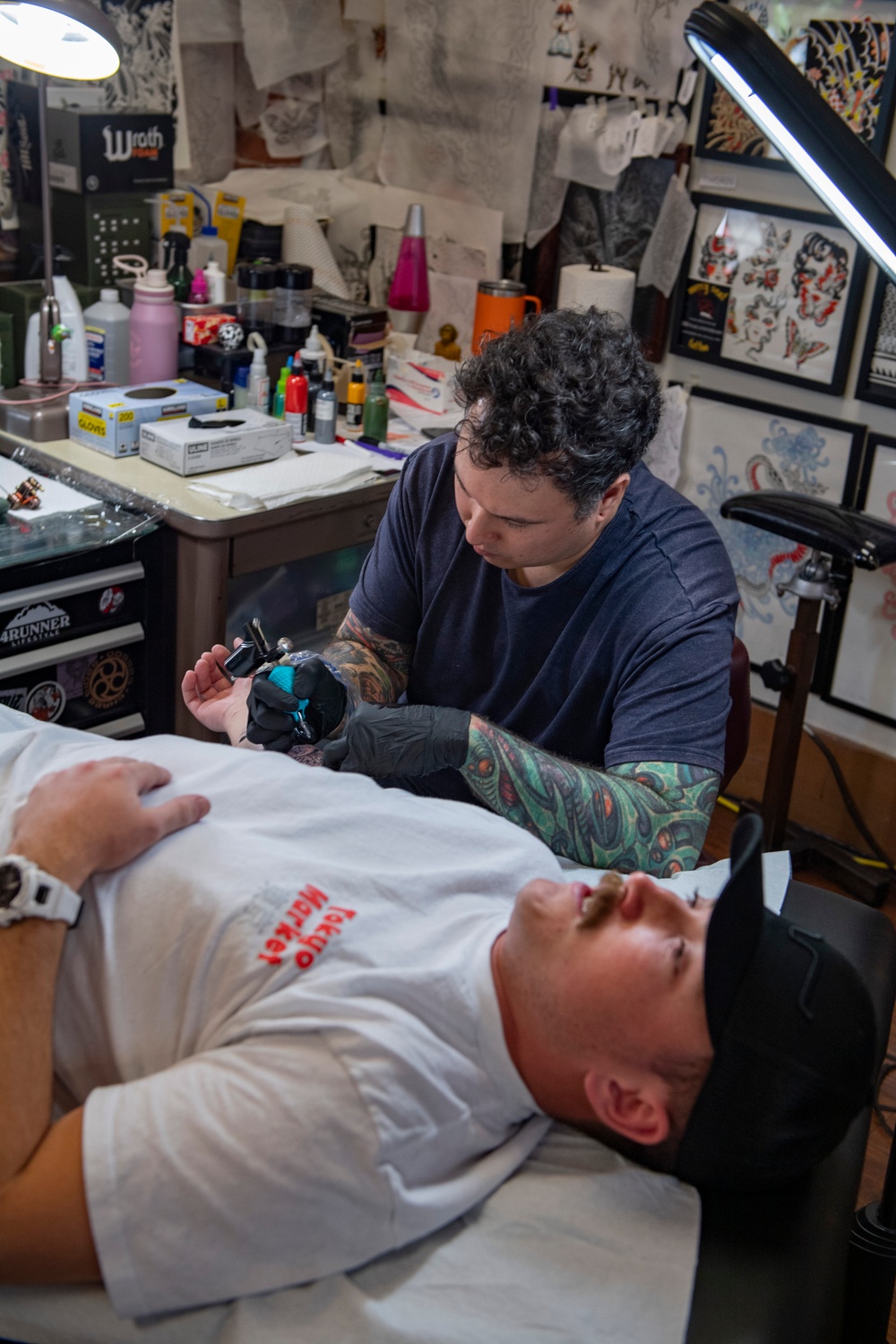 Sailors Recieve Traditional Navy Tattoos During Portland Fleet Week 2025