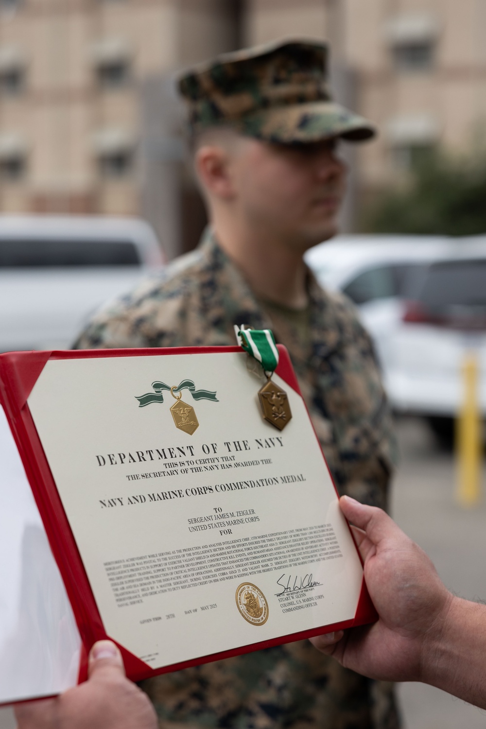 13th MEU Marine awarded Navy and Marine Corps Commendation Medal