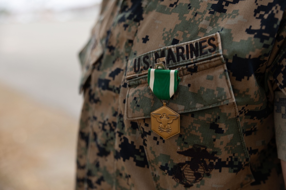 13th MEU Marine awarded Navy and Marine Corps Commendation Medal