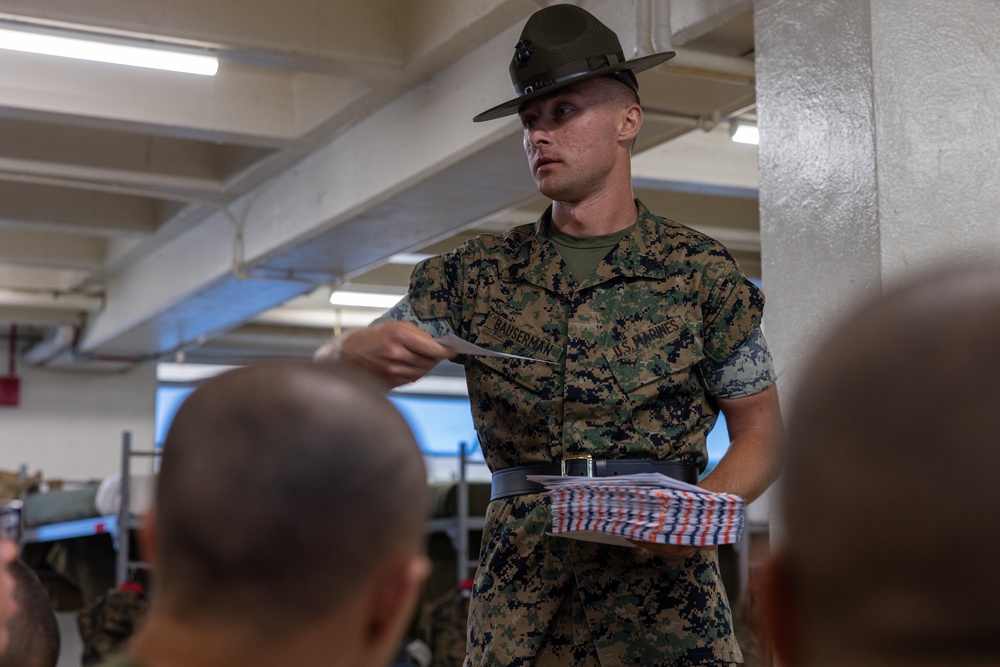 Bravo Company Senior Drill Instructor Square Away Time
