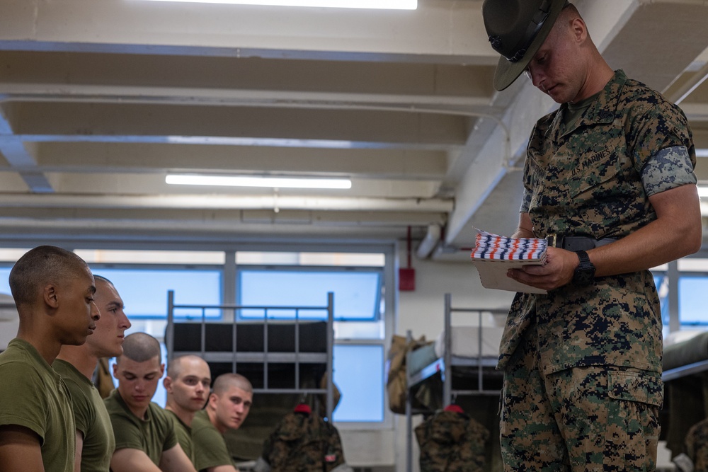 Bravo Company Senior Drill Instructor Square Away Time