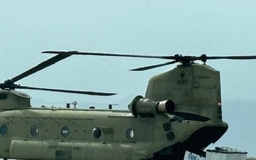 Chinook Helicopters Deliver Soldiers’ Uniforms to Sierra Army Depot
