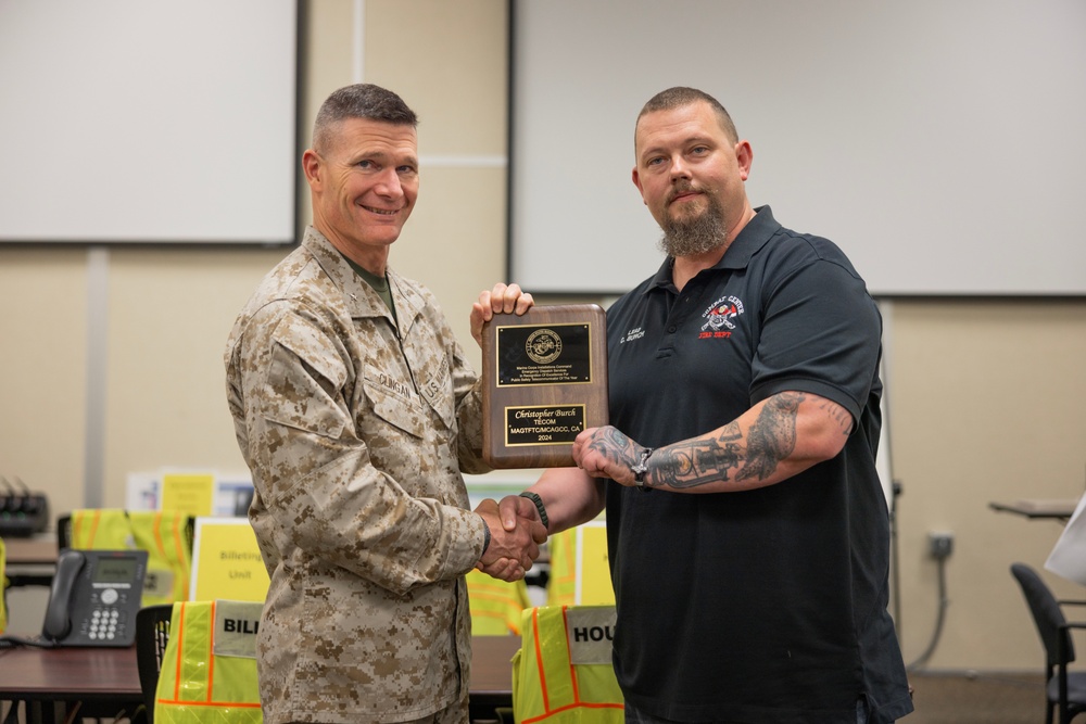 Christopher Burch receives The Dispatcher of The Year Award