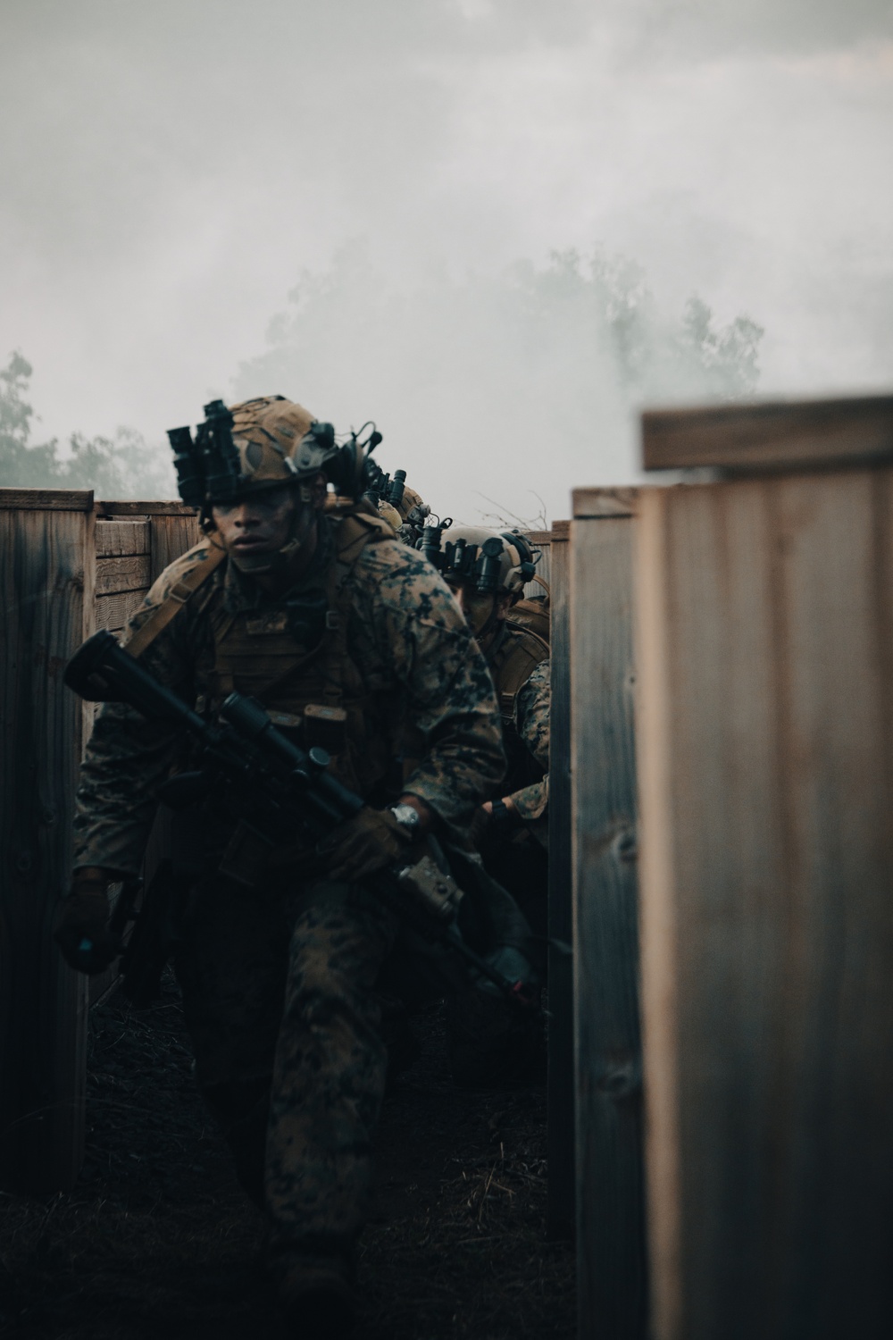 In the Trenches: SOI-W Detachment Hawaii AIMC class 3-25 attacks an objective at KTA