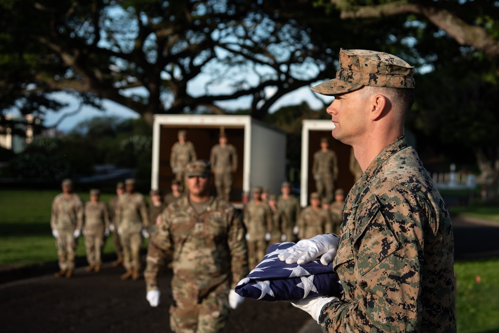 DPAA Conducts Korean War Disinterment Ceremony