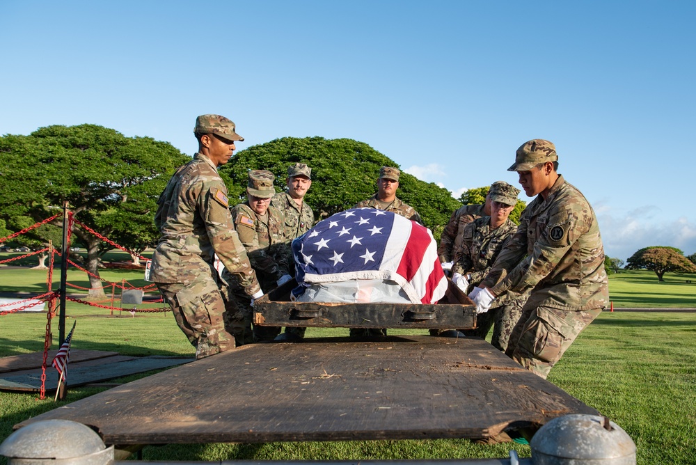 DPAA Conducts Korean War Disinterment Ceremony